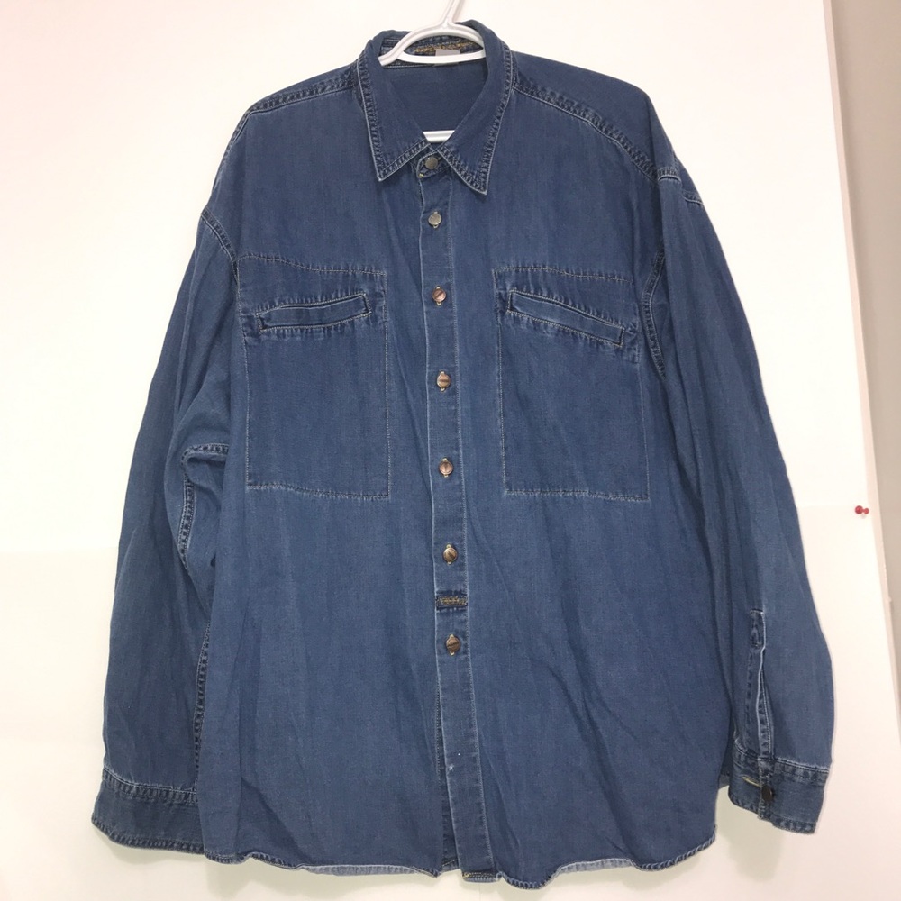 🧩Girbaud Francois Denim Casual Button Down Shirt